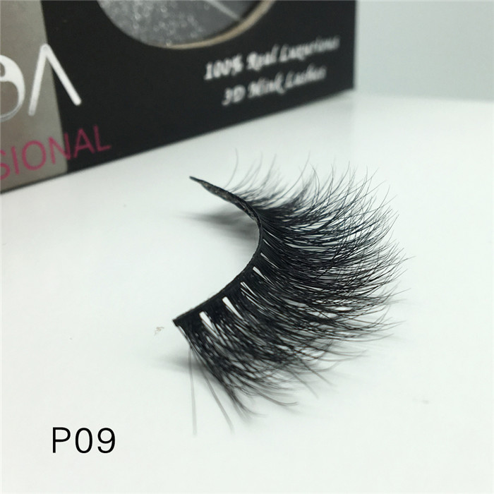 Natural 3D 100 Mink Fur Lashes Manufacturer JH73-PY1